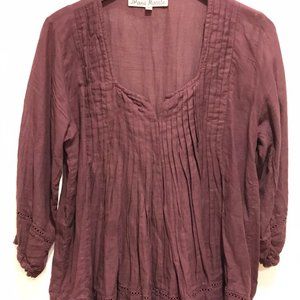 JP & Mattie Burgundy Top Tunic Style Size P